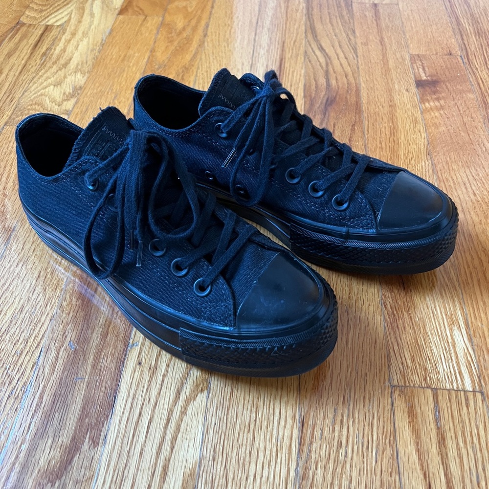 Converse low top platforms